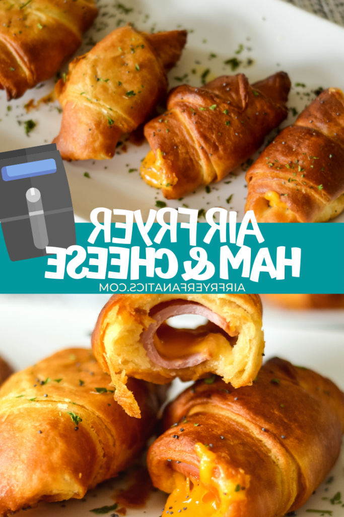 air fryer ham and cheese crescent rolls