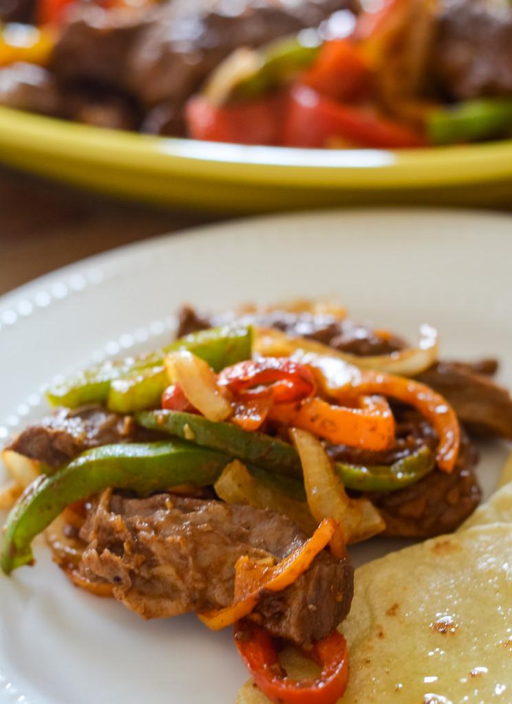 air fryer steak fajitas
