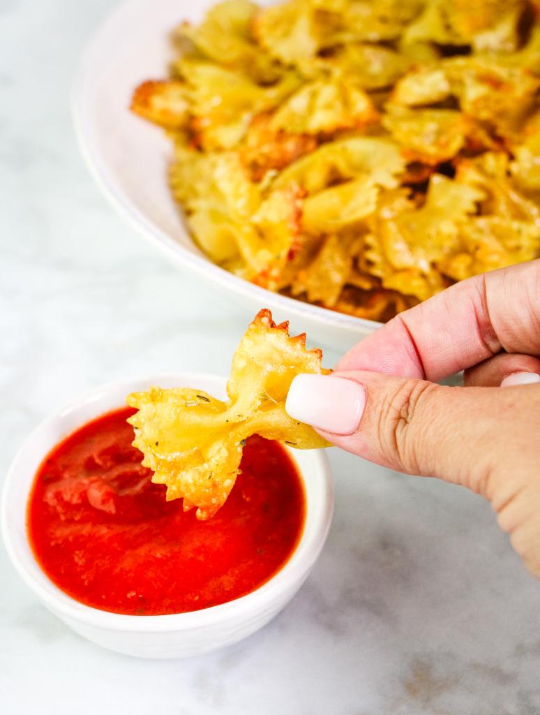 air fryer pasta chips