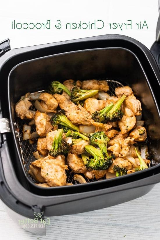 Sağlıklı Air Fryer Tavuklu Brokoli Sote Sağlıklı Air Fryer Tavuklu Brokoli Sote
