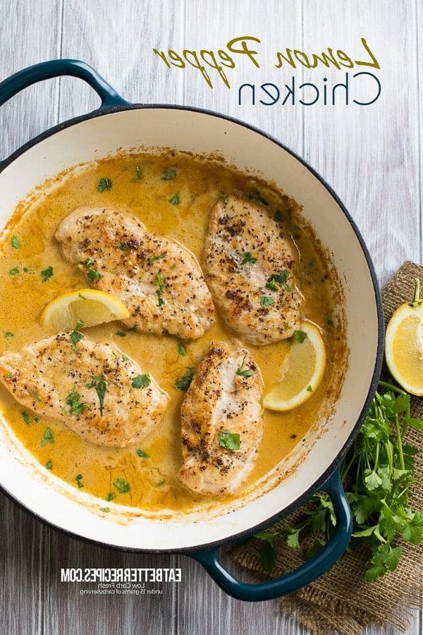 Kremalı Sarımsaklı Limon Soslu Limon Biberli Tavuk