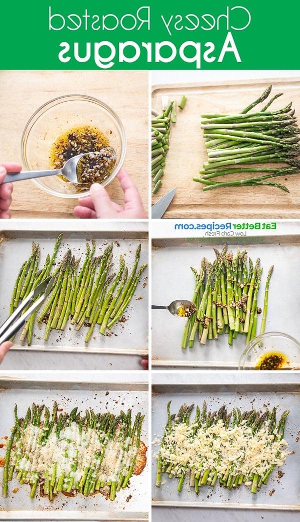 Easy Roasted Asparagus Recipe with Cheese step by step photos