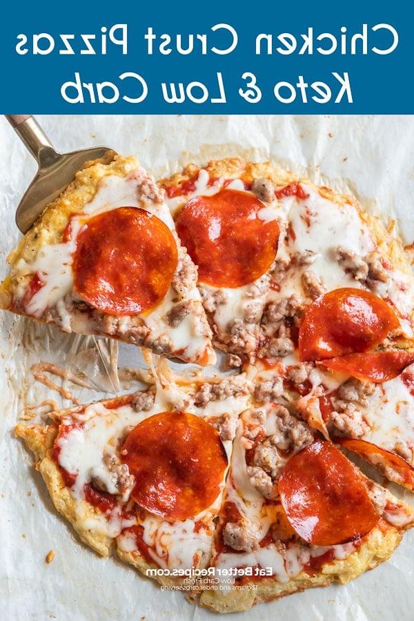 Az Karbonhidratlı Keto Tavuk Tabanlı Pizza Tarifi | EatBetterRecipes.com az karbonhidratlı tavuk tarifi