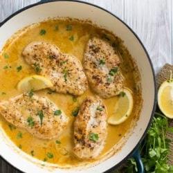 Kremalı Sarımsaklı Limon Soslu Limonlu Biberli Tavuk Tarifi @eatbetterrecipes